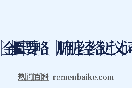 金匮要略·腑脏经络近义词是什么意思的图片